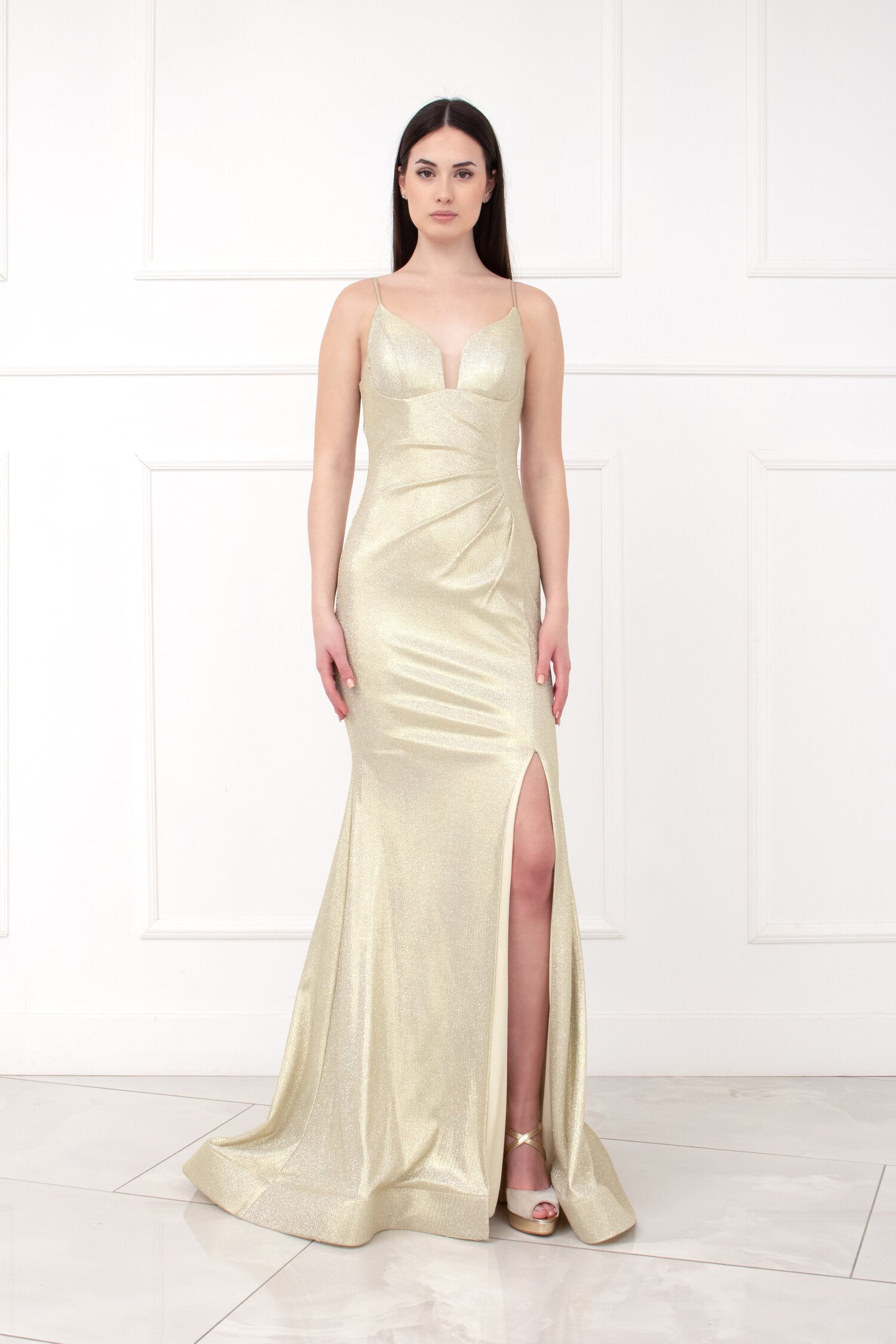 Abito sirena lurex oro – Noikika
