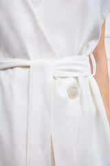 Completo gilet e pantalone bianco