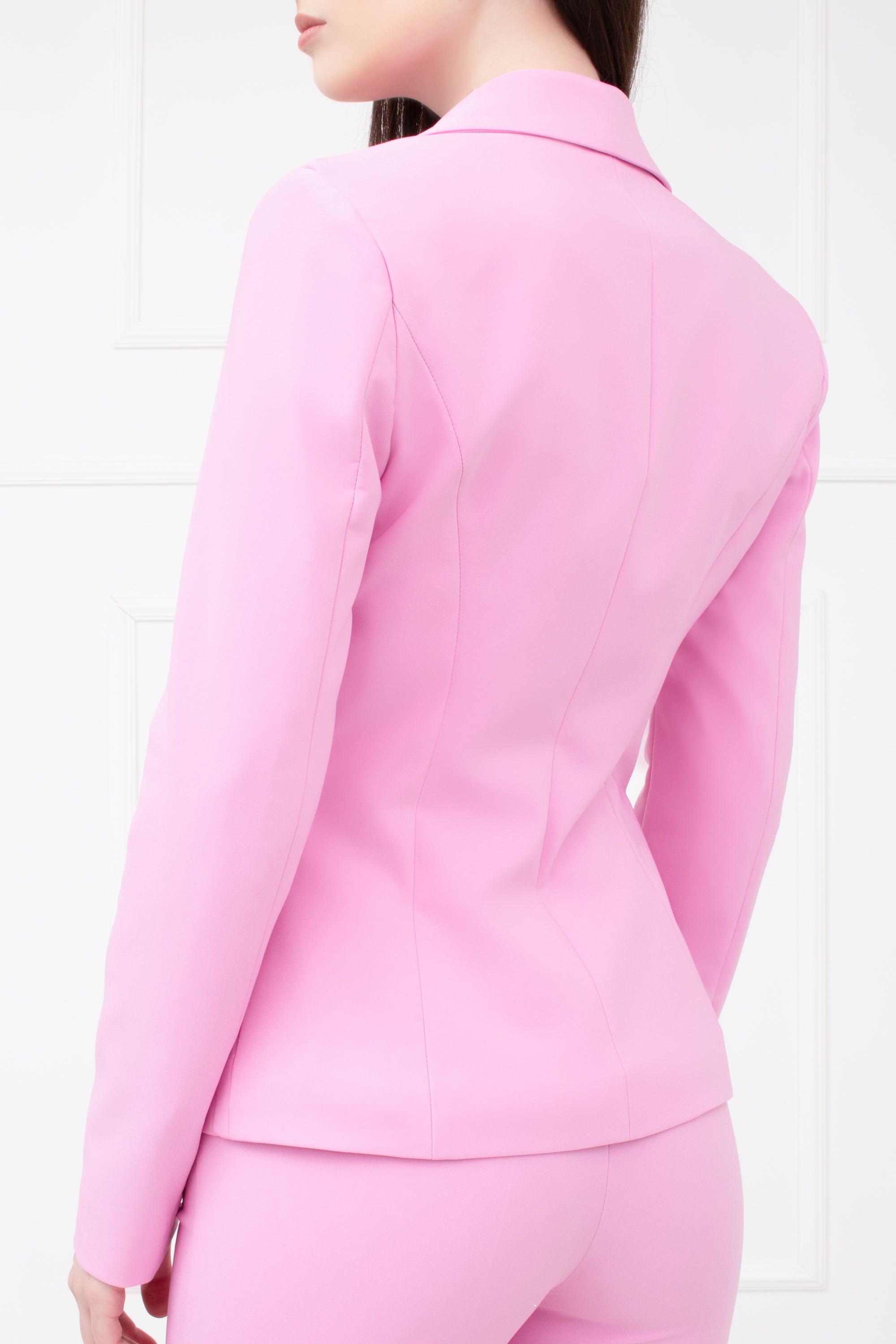 Tailleur completo monopetto rosa