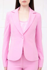 Tailleur completo monopetto rosa