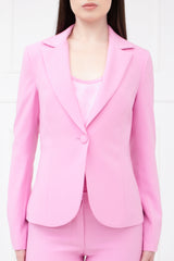 Tailleur completo monopetto rosa