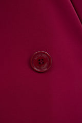 Tailleur completo doppio petto fluido rosso bordeaux