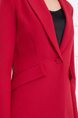 Tailleur completo monopetto rosso