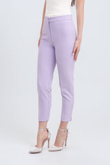 Tailleur Completo pantalone sigaretta lilla