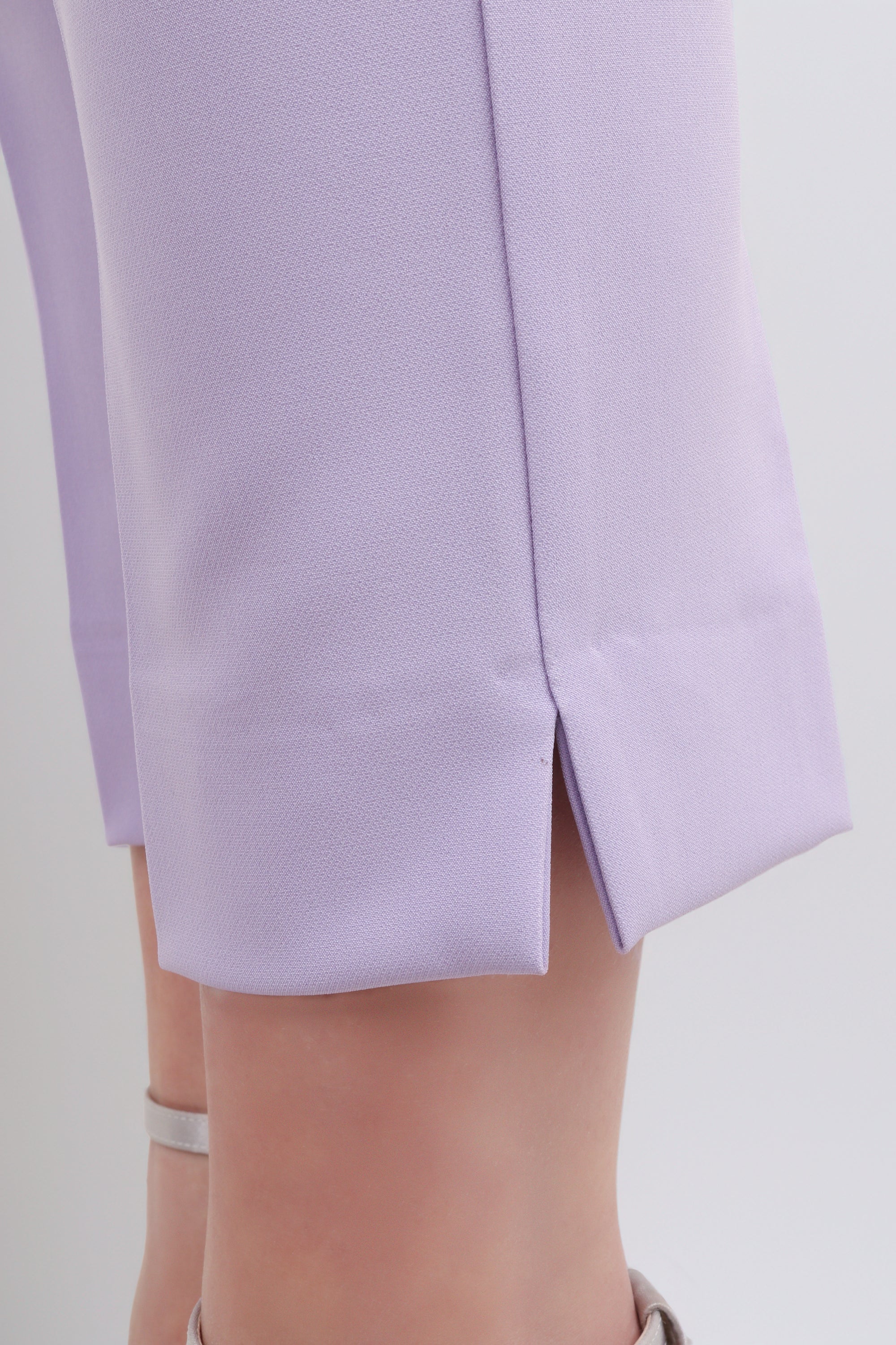 Tailleur Completo pantalone sigaretta lilla