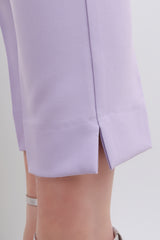 Tailleur Completo pantalone sigaretta lilla