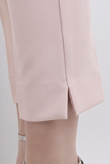 Tailleur Completo pantalone sigaretta rosa cipria