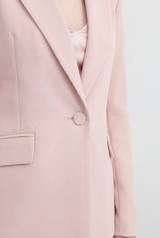 Tailleur Completo pantalone sigaretta rosa cipria