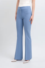 Tailleur completo doppio petto celeste polvere