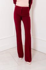 Tailleur completo monopetto rosso bordeaux