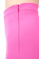 Tailleur completo fluido monopetto rosa fuxia